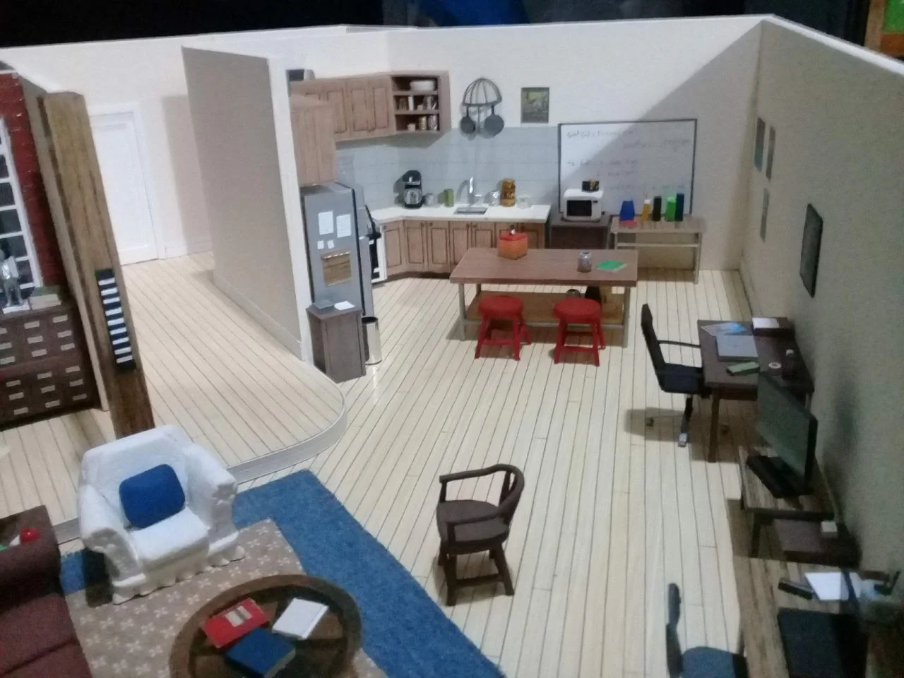 Maquete do Cenário da Série The Big Bang Theory - Detalhe 3