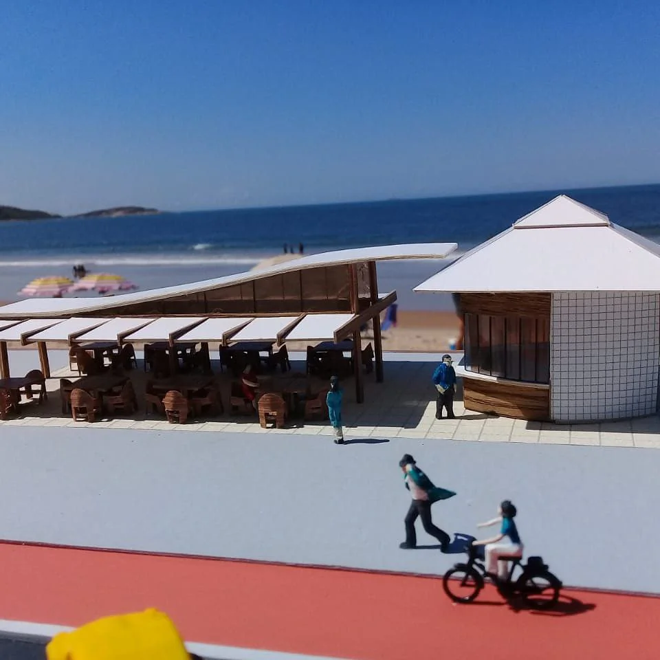 Maquete da revitalização dos quiosques da Praia do Morro em Guarapari - Detalhe 5