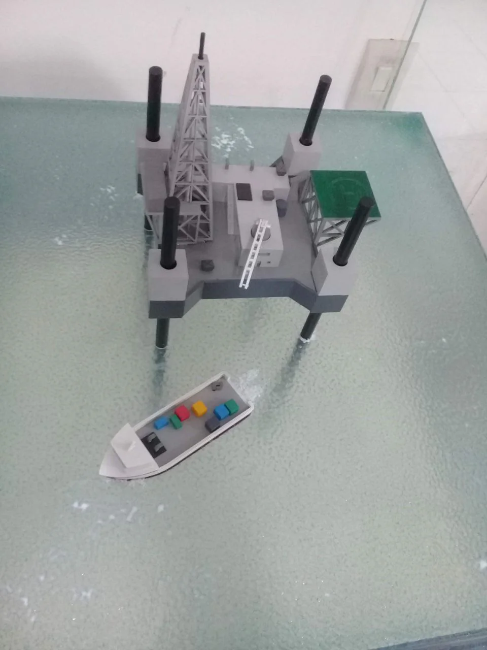 Maquete didática 1ª Plataforma Petrobrás P1 - Detalhe 2