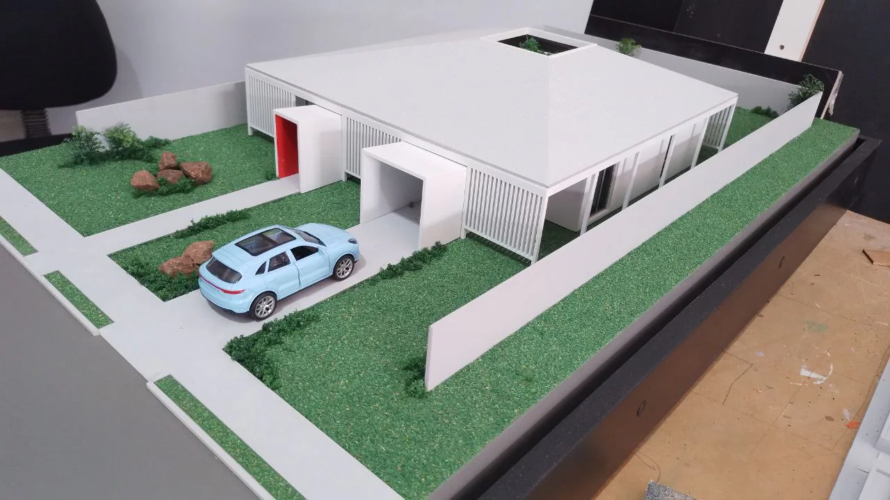 Maquete de estudo -Casa Sombra - Piauí - Detalhe 2