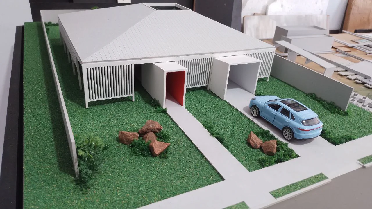 Maquete de estudo -Casa Sombra - Piauí - Detalhe 3