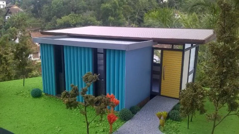 Maquete de um projeto de mini casa - Detalhe 4