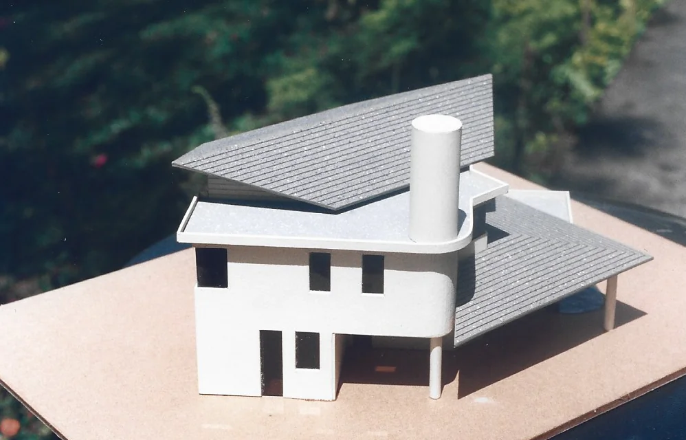 Estudo volumétrico de uma residência - Detalhe 2